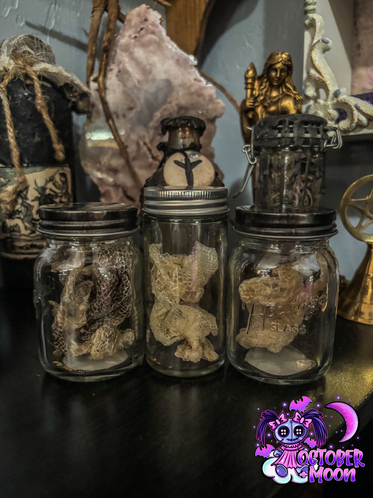Snake skin vial